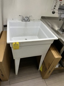 UTILITY SINK WITH FAUCET (LOCATED IN NAPLES, FL)