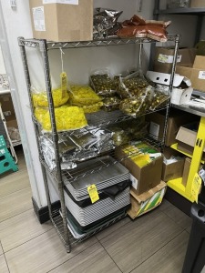 METRO RACK WITH 4 SHELVES (LOCATED IN NAPLES, FL)