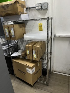 METRO RACK WITH 4 SHELVES (LOCATED IN NAPLES, FL)