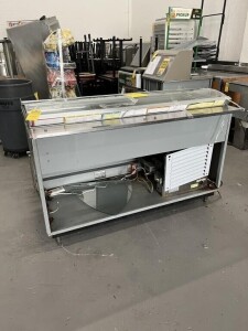 SANDWICH COLD UNIT - 5'W x 34''D (RUST DAMAGE ON BOTTOM) (LOCATED IN PEMBROKE PARK, FL)