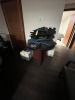 LOT OFFICE FURNITURE - 2- DESKS / 2- ROLLING CHAIRS / 2- CLIENT CHAIRS / 1- ROUND TABLE - 6