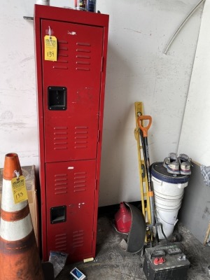 RED LOCKER WITH 2 DOORS