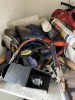 ASSORTED TOOLS, WIRE, HITCH , CAULK, TAPE MEASURER, ETC (LEFT SIDE CONTENTS) - 5