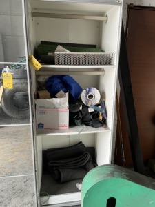 LOT MOVING BLANKET, ROLLS FOAM, TAPE, ETC (RIGHT SIDE CONTENTS)