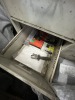 FILE CABINET WITH 4 DRAWERS & CONTENTS (BLADES, HARDWARE, SANDPAPER, ETC) - 6