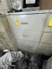 FILE CABINET WITH 4 DRAWERS & CONTENTS (TOOLS, PLUMBING SUPPLIES, SQUARE, ETC)