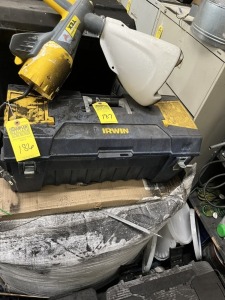 IRWIN TOOL BOX WITH CONTENTS (TOOLS, ETC)