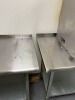 STAINLESS STEEL TABLES - 4' - 1 WITH CAN OPENER - 2