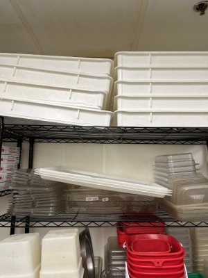 ASSORTED PITCHERS, CAMBRO BUCKETS, ETC