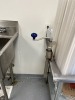 STAINLESS STEEL TABLE WITH CAN OPENER - 8' - 3