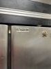CENTRAL RESTAURANT STAINLESS STEEL REFRIGERATOR WITH 2 DOORS ON WHEELS