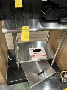SMALL STAINLESS STEEL TABLE - 3'x2'