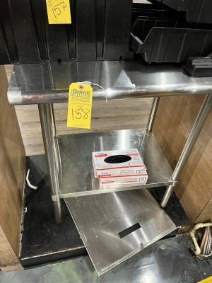 SMALL STAINLESS STEEL TABLE - 3'x2'