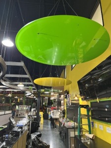 HANGING CIRCLE LIGHTS