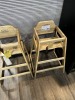 WOOD HIGH CHAIRS - 2