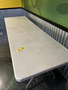 PLASTIC FOLDING TABLE - 8'
