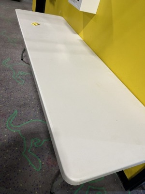 PLASTIC FOLDING TABLE - 8'