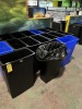 ASSORTED TRASH / RECYCLING BINS