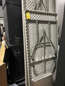 ASSORTED FOLDING TABLES - 8' / 6'