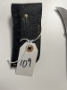 FOLDING PRUNING KNIFE - CUSTOM HANDMADE DAMASCUS STEEL - PAKKA WOOD HANDLE - LAMINATED LEATHER SHEATH - 2