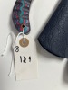 ASSORTED KNIVES - 1- DAGGER / 2- BULL CUTTER / HUNTING / SKINNING - CUSTOM HANDMADE DAMASCUS STEEL - 2- PAKKA WOOD HANDLE / 4- RESIN HANDLE / 2- BONE HANDLE - LAMINATED LEATHER SHEATH - 6