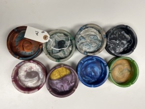 ASSORTED RESIN ASHTRAYS