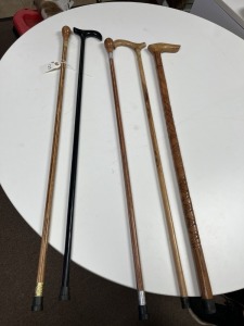 ASSORTED WOOD CANES