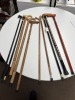 ASSORTED WOOD CANES