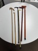 ASSORTED WOOD CANES