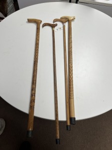 ASSORTED WOOD CANES