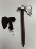 AXES - CUSTOM HANDMADE DAMASCUS STEEL - WOOD HANDLE - LAMINATED LEATHER SHEATH - 2