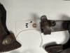AXES - CUSTOM HANDMADE DAMASCUS STEEL - WOOD HANDLE WITH LEATHER GRIP - DESIGN - LAMINATED LEATHER SHEATH - 4