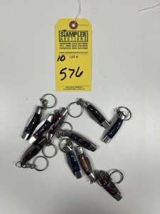 ASSORTED MINIATURE POCKET KNIFE KEYCHAINS