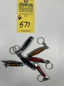 ASSORTED MINIATURE POCKET KNIFE KEYCHAINS