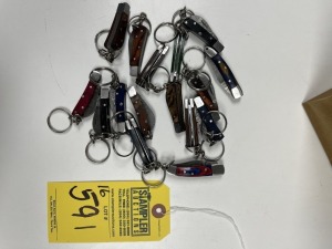 ASSORTED MINIATURE POCKET KNIFE KEYCHAINS