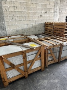 SQUARE FEET - WHITE MARBLE - IVISA - 20x20 (3 PALLETS)