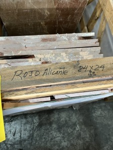 SQUARE FEET - ROJO ALICANTE POLISHED 2220 - MADE IN SPAIN - 24x24 (2 PALLETS)