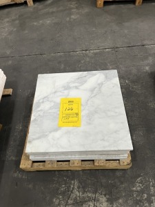 SQUARE FEET - WHITE ASIA CARRERA - 4- 12x24 / 6- 24x24 (1 PALLET)