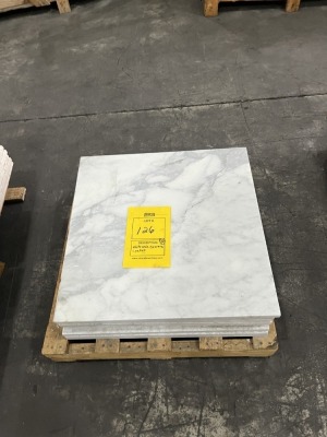 SQUARE FEET - WHITE ASIA CARRERA - 4- 12x24 / 6- 24x24 (1 PALLET)