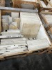APPROXIMATE SQUARE FEET - ASSORTED - CREMA MARFIL 32x32 / CREMA MARFIL 18x18 / TRAVERTINO 18x18 / MORE (5 PALLETS) - 7