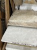 APPROXIMATE SQUARE FEET - ASSORTED - CREMA MARFIL 32x32 / CREMA MARFIL 18x18 / TRAVERTINO 18x18 / MORE (5 PALLETS) - 8