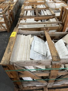 APPROXIMATE SQUARE FEET - ASSORTED MARBLE - CREMA MARFIL 24x24 / MORE (5 PALLETS)