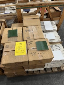 SQUARE FEET - CERAMICA LASA CERAMIC TILE - MADE IN MEXICO - COLONIAL WHITE / COLONIAL GREEN - 6x6 (1 PALLET)