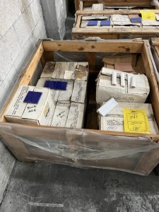 LOT ASSORTED - CERAMICA LASA CERAMIC TILE - MADE IN MEXICO - 700 PIECES COLONIAL BLUE 4x4 / BULLNOSE / TRIM (1 PALLET)