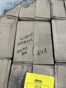SQUARE FEET - CERAMICA LASA CERAMIC TILE - MADE IN MEXICO - COLONIAL LIGHT GREEN - 4x4 (1 PALLET)