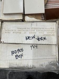 SQUARE FEET - CERAMICA LASA CERAMIC TILE - MADE IN MEXICO - COLONIAL NEW YORK - 4x4 (1 PALLET)