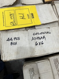 SQUARE FEET - CERAMICA LASA CERAMIC TILE - MADE IN MEXICO - COLONIAL AMBAR - 6x6 (1 PALLET)