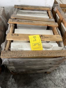 LOT ASSORTED WHITE MARBLE (1 PALLET)