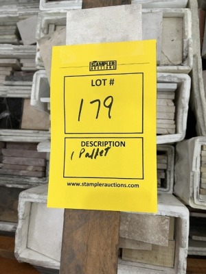 LOT ASSORTED MARBLE - 4x4 / 6x6 / MORE (1 PALLET)