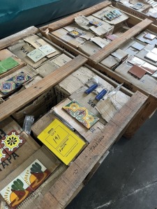 LOT ASSORTED CERAMIC TILE & TRIM - TALAVERA / 4x4 / TRIM / MORE (2 PALLETS)